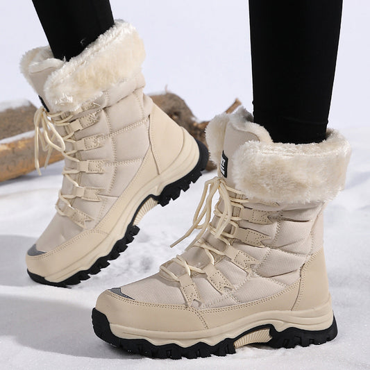 Damen Winterstiefel – Wasserdicht mit Kunstfellfutter