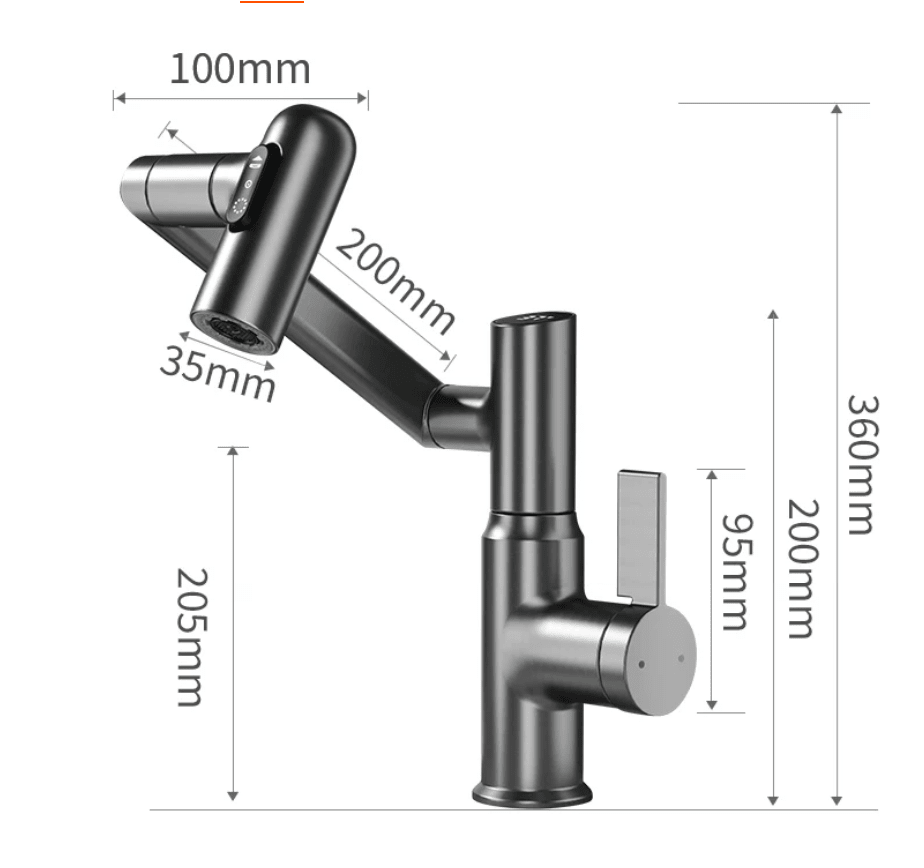 AQUATWIST 360° Kitchen Faucet – Rotating & Stylish for Modern Living