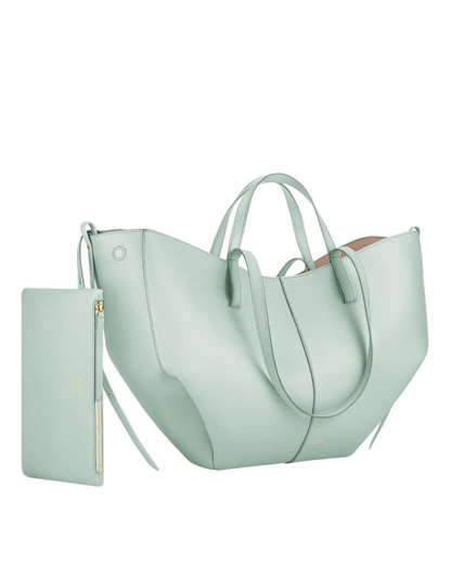 Women's Calf Leather Tote Bag – Magnetic Closure | LolFinds