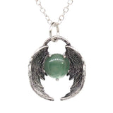 Creative Eagle Wings Feather Glowing Ball Necklace