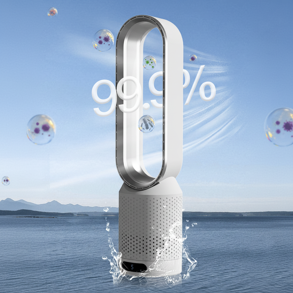 AEROBREEZE – 3-in-1 Tower Fan for Fresh Air and Pleasant Comfort