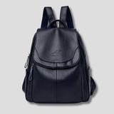 Anti-Theft Leather Backpack for Stylish Women