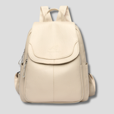 Anti-Theft Leather Backpack for Stylish Women