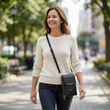Carrara - Touch through crossbody phone purse
