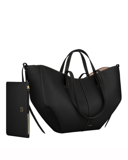 Women's Calf Leather Tote Bag – Magnetic Closure | LolFinds