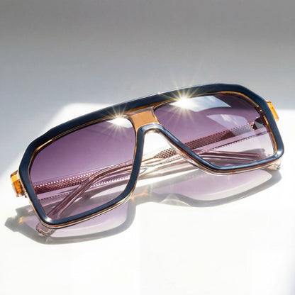 Vintage-Sonnenbrille – UV400 mit Doppelsteg