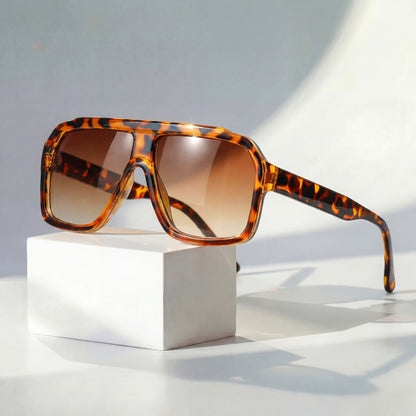Vintage-Sonnenbrille – UV400 mit Doppelsteg
