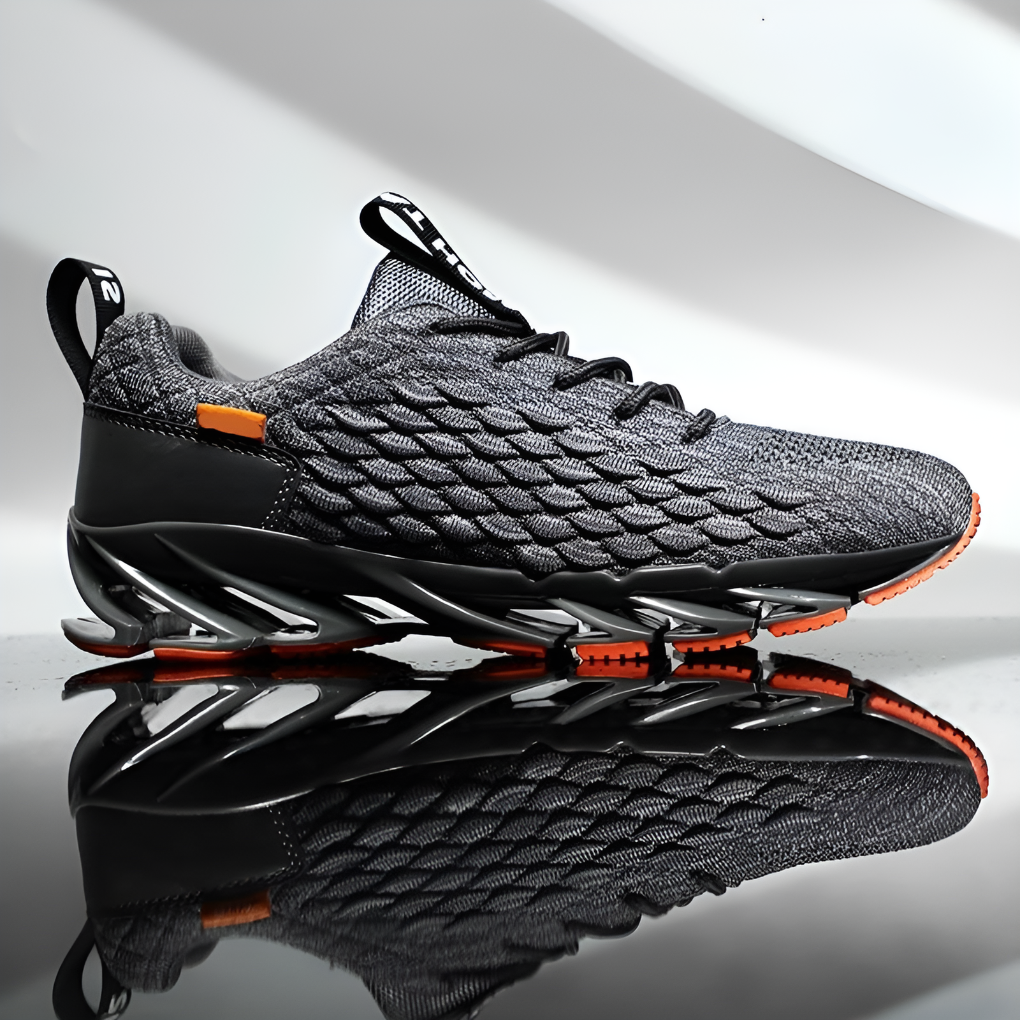 Herren-Laufschuhe – Strick-Sneaker mit rutschfester Sohle