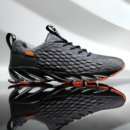 Herren-Laufschuhe – Strick-Sneaker mit rutschfester Sohle