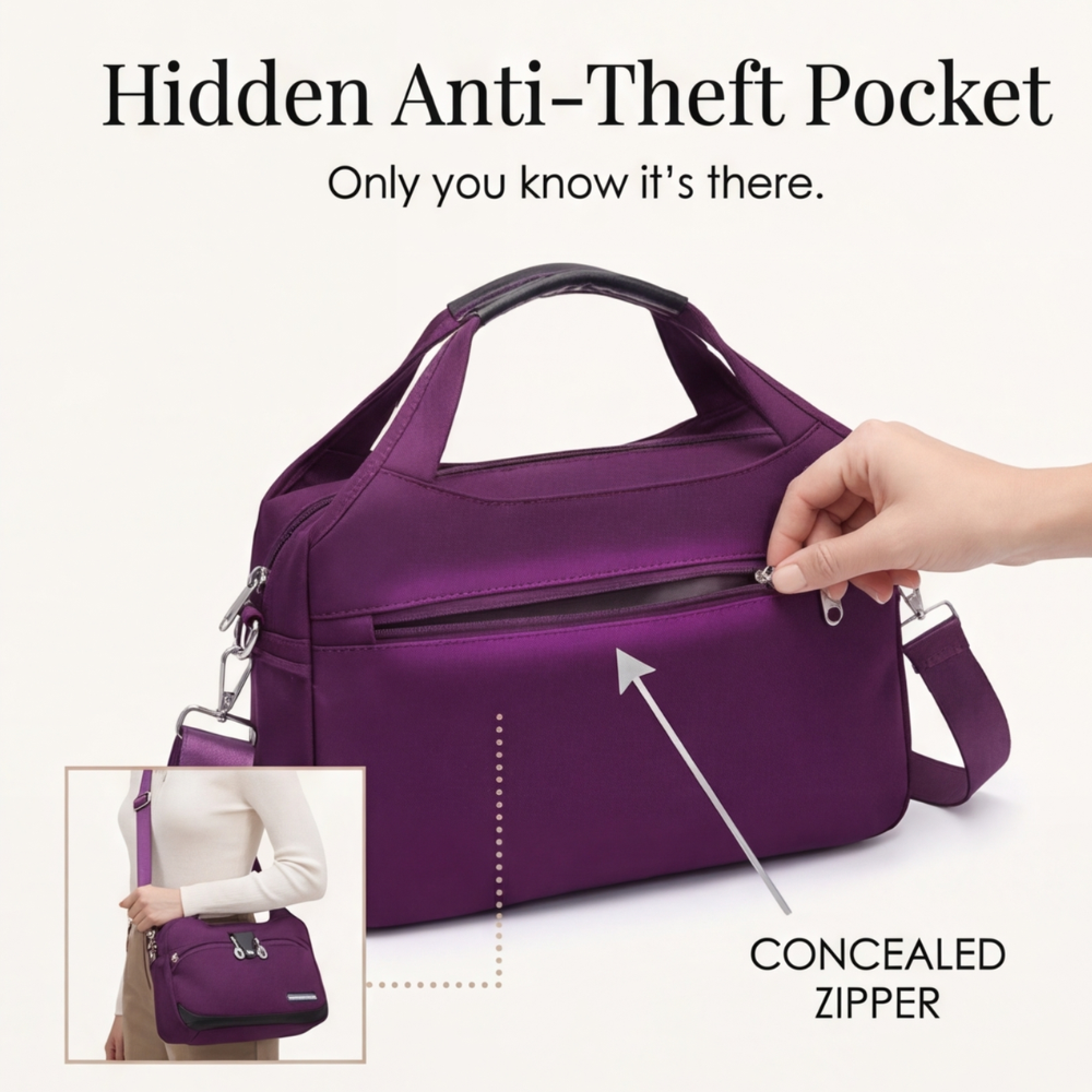 Carreau - Multi Pocket Crossbody Bag