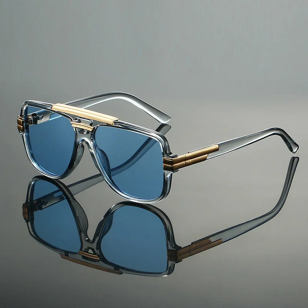 Retro-Sonnenbrille – Doppelsteg-Design, UV400