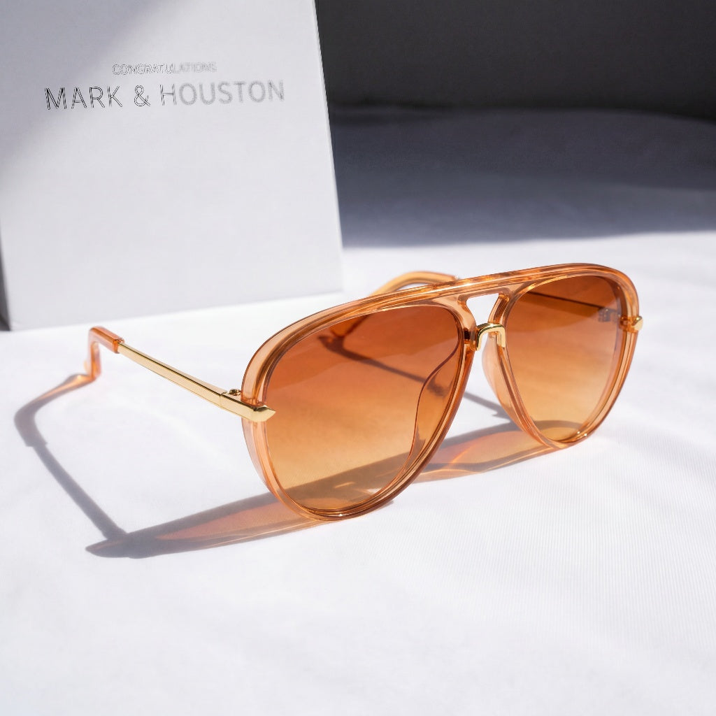 Aviator-Sonnenbrille – Retro-Doppelsteg, UV400