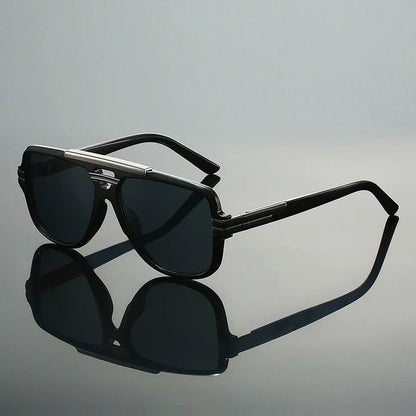 Retro-Sonnenbrille – Doppelsteg-Design, UV400
