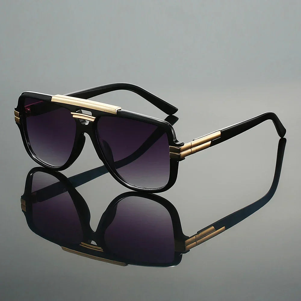 Retro-Sonnenbrille – Doppelsteg-Design, UV400