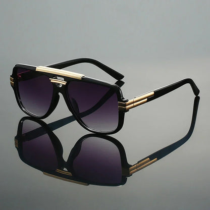 Retro-Sonnenbrille – Doppelsteg-Design, UV400