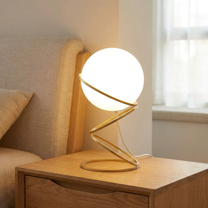 Moderne Spiral-Tischlampe – Spiralis