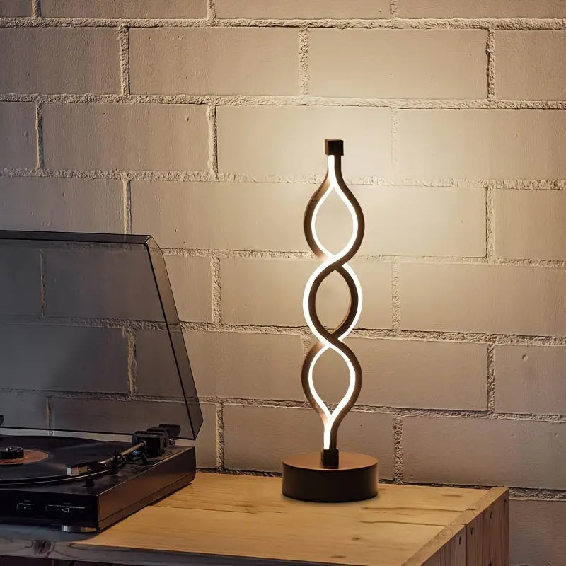 Moderne Spiral-Tischlampe – Spirique