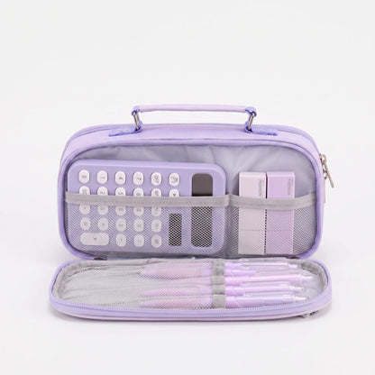 Schreibwarentasche mit mehreren Fächern und Reißverschluss – Modulax