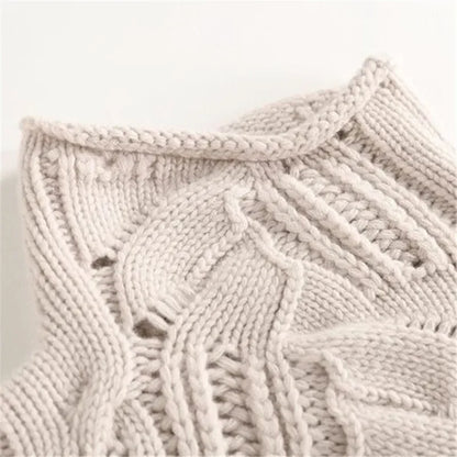 Damen Kaschmirpullover – Rollkragen mit Zopfmuster