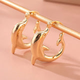 Dolphin Hoop Ocean Inspired Earrings