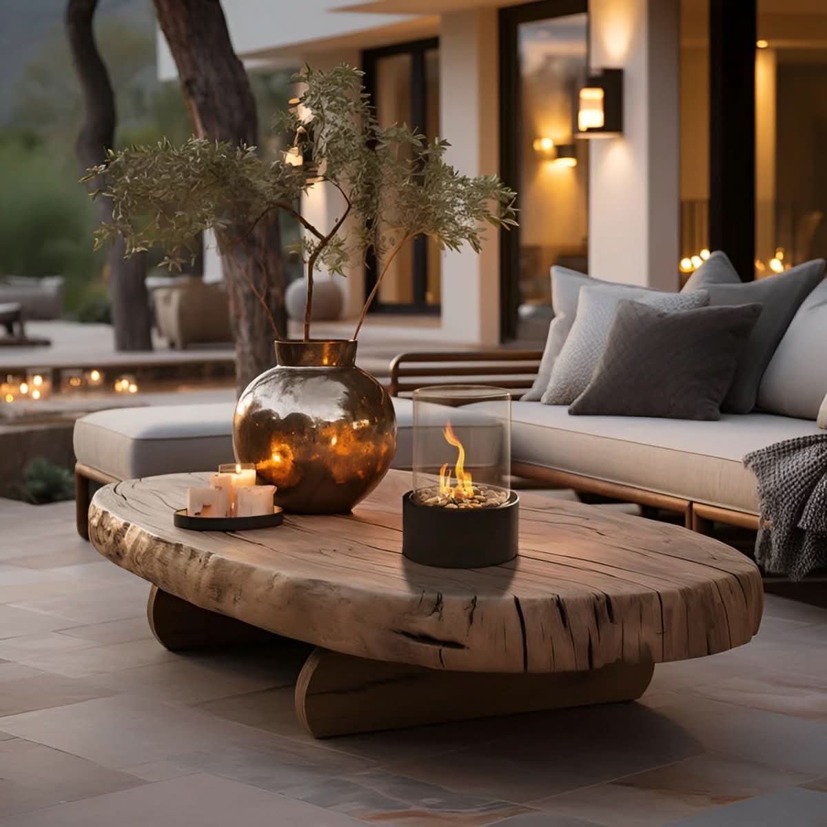 SLEEKFLAME – Smokeless Table Fireplace for Stylish Indoor & Outdoor Use