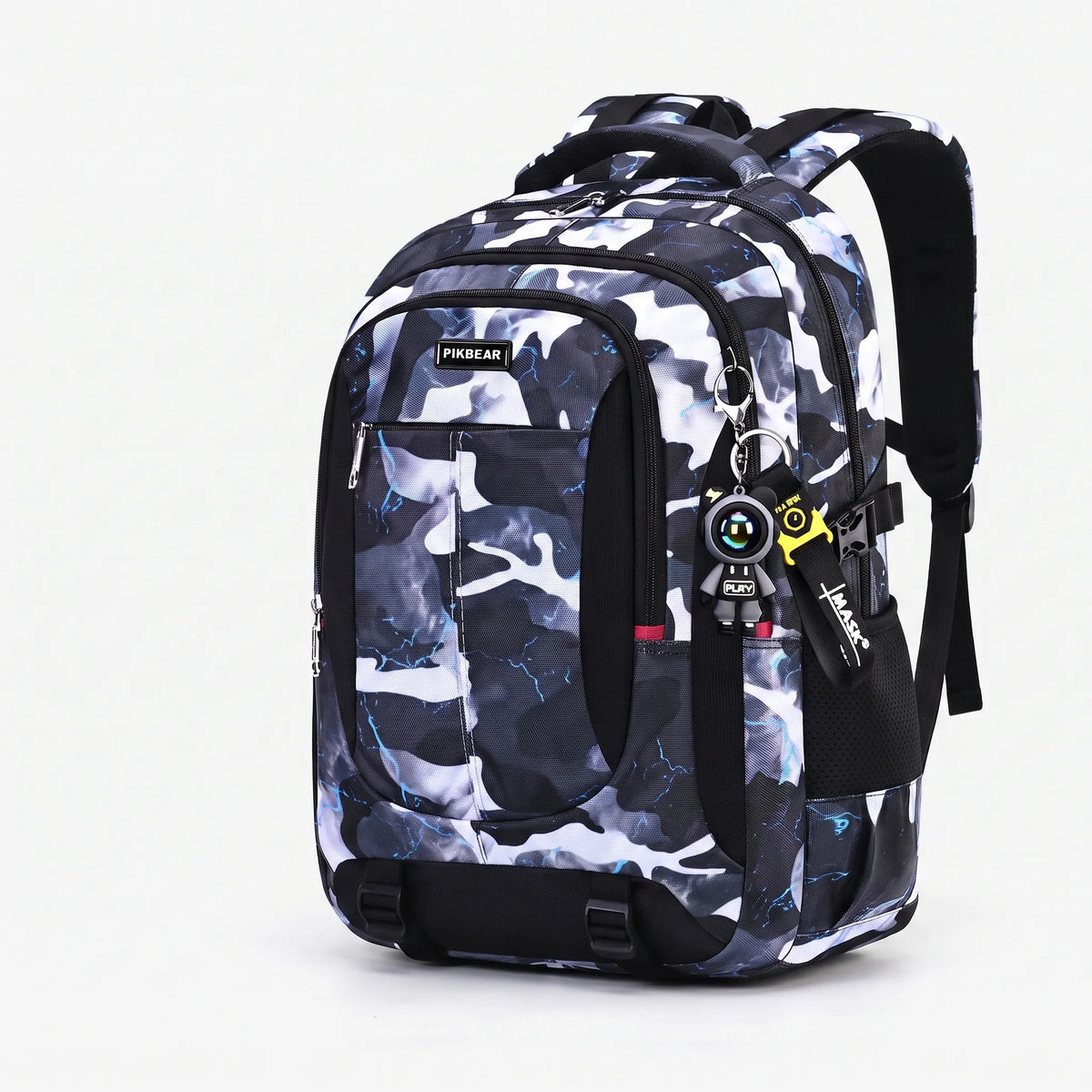 Formstabiler Schulrucksack mit mehreren Fächern – Zenthos