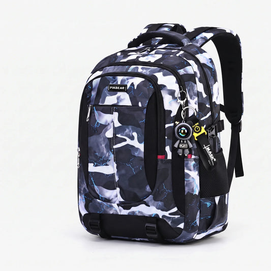 Formstabiler Schulrucksack mit mehreren Fächern – Zenthos