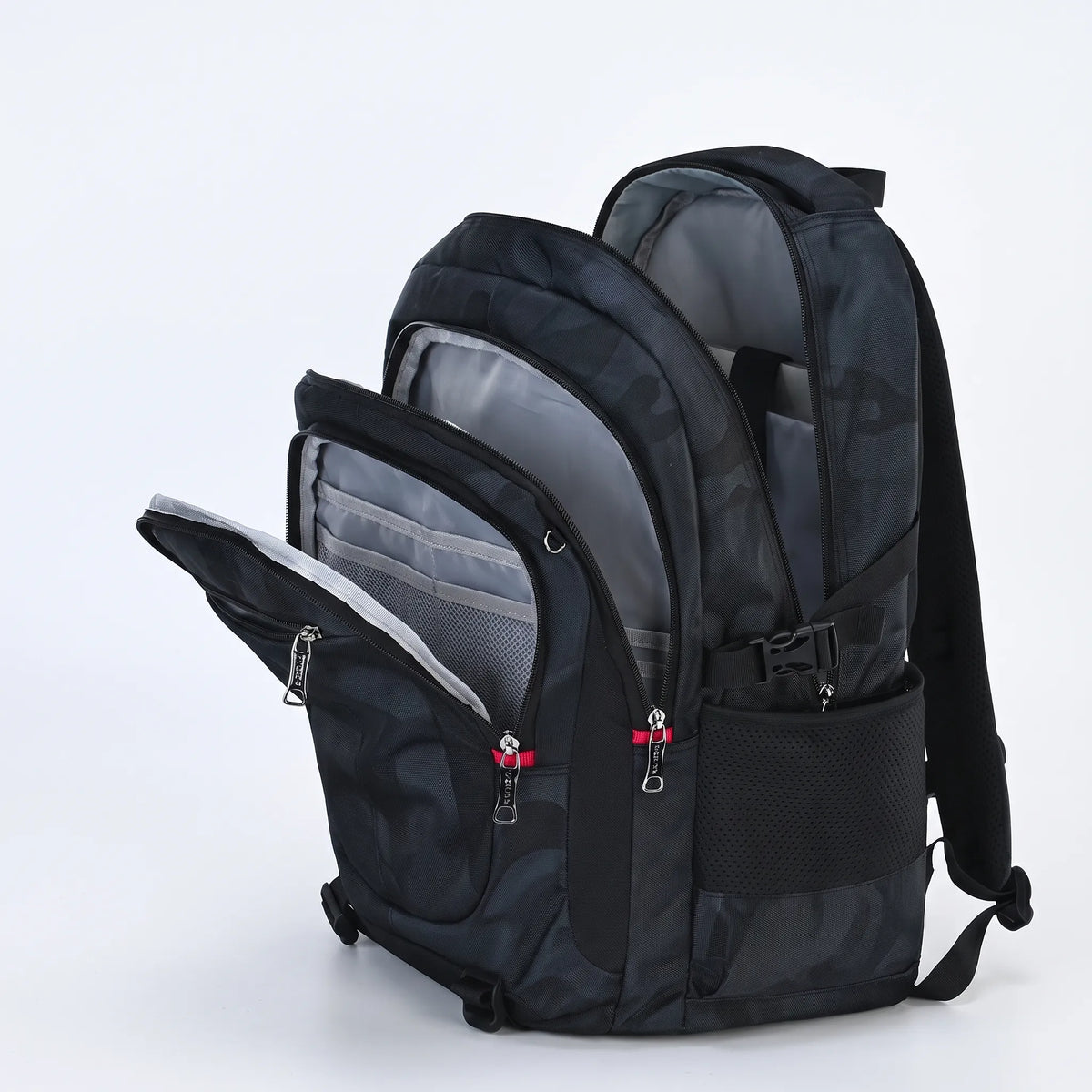 Formstabiler Schulrucksack mit mehreren Fächern – Zenthos