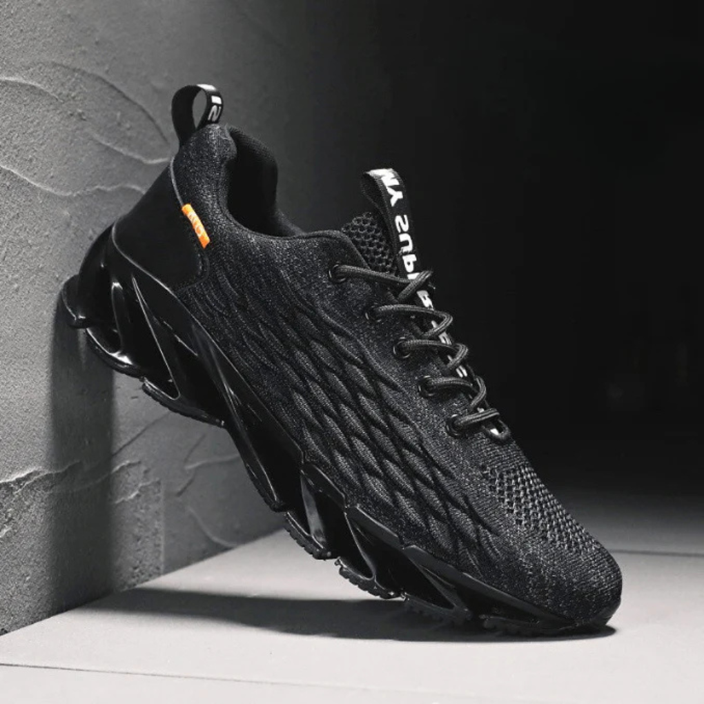 Herren-Laufschuhe – Strick-Sneaker mit rutschfester Sohle