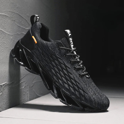 Herren-Laufschuhe – Strick-Sneaker mit rutschfester Sohle
