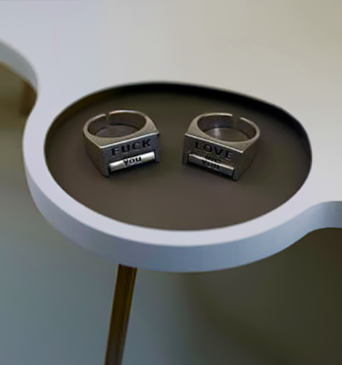 Fk You Everything Rotating Mood Control Ring