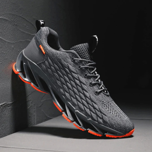 Herren-Laufschuhe – Strick-Sneaker mit rutschfester Sohle