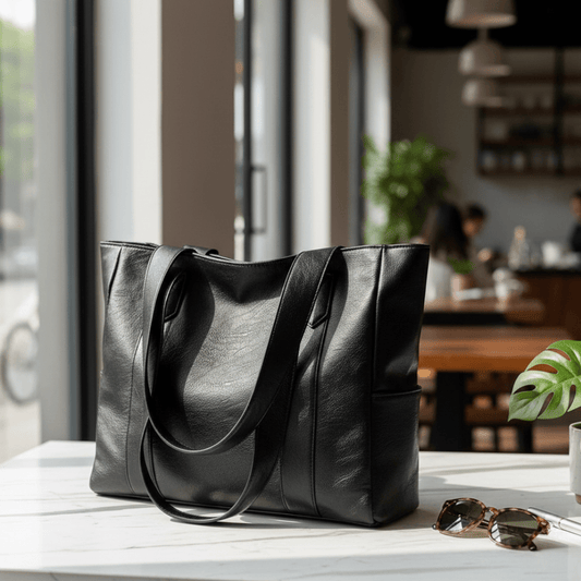 VINTARIS – Elegante Lederschultertasche mit Retro-Touch und glatter Oberfläche