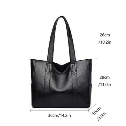 VINTARIS – Elegante Lederschultertasche mit Retro-Touch und glatter Oberfläche
