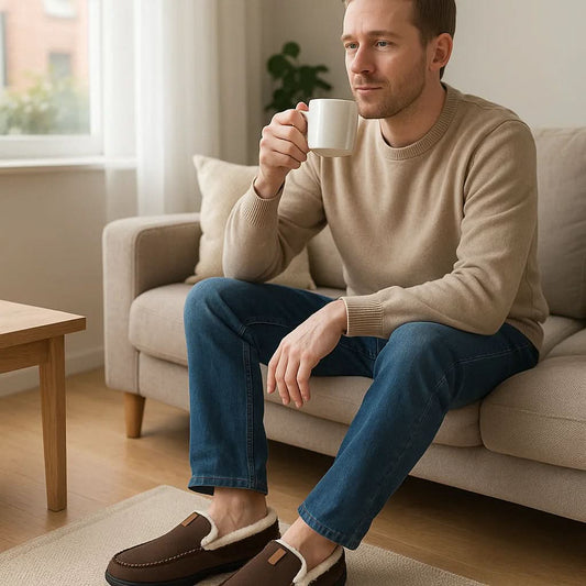 TERRAWOOL – Warme Herren-Loafer aus Synthetikwolle