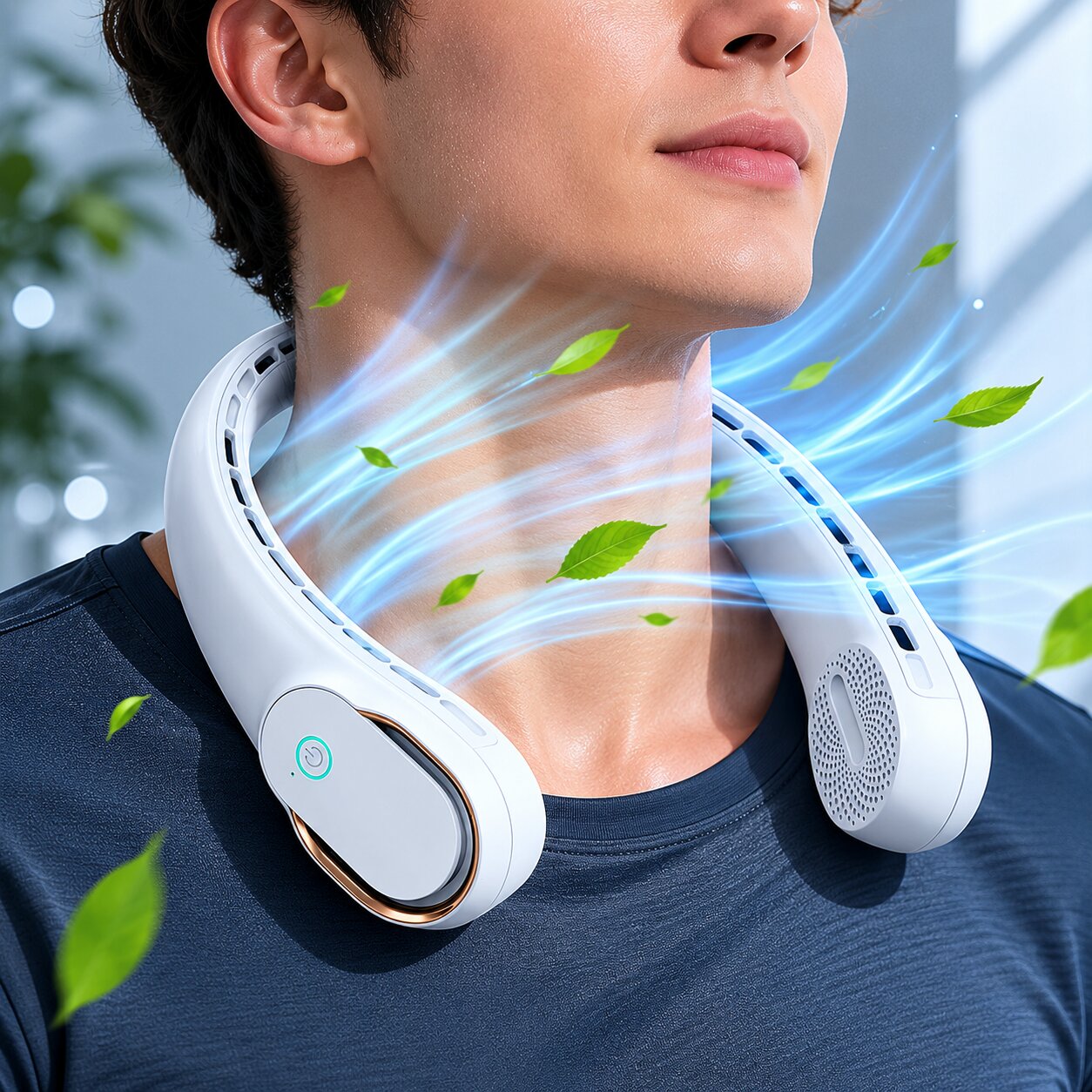 Bladeless Neck Fan – Wearable Hands-Free Cooling | NackenAire