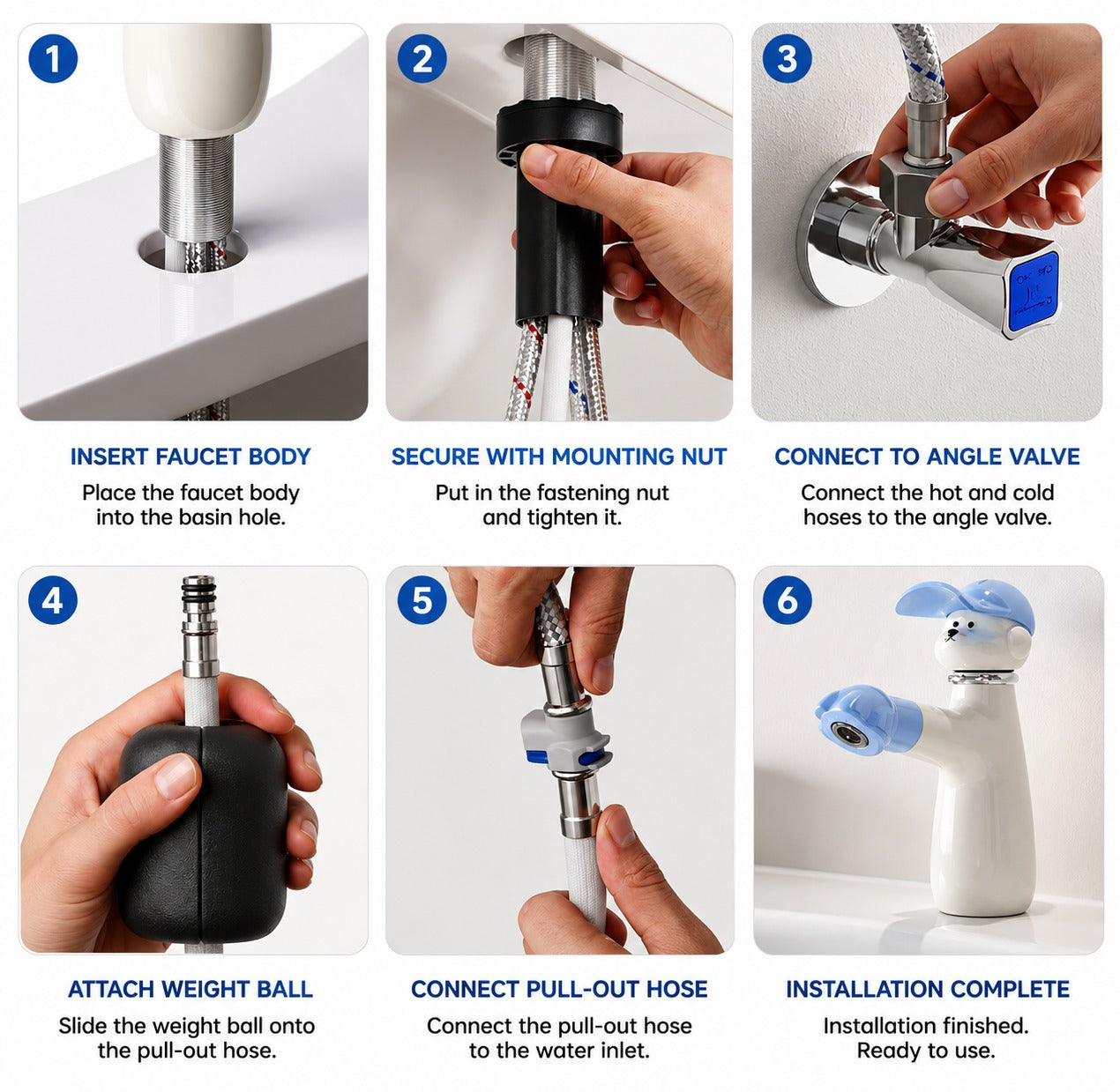Good Boy Puppy Pull-Out Kitchen Faucet
