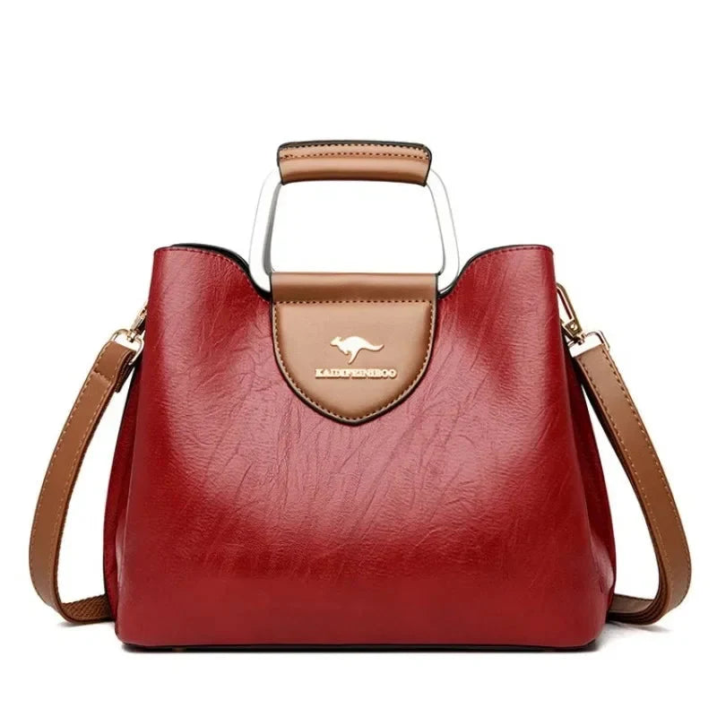 Women's Elegance Leather Bag – Stylish Shoulder Handbag