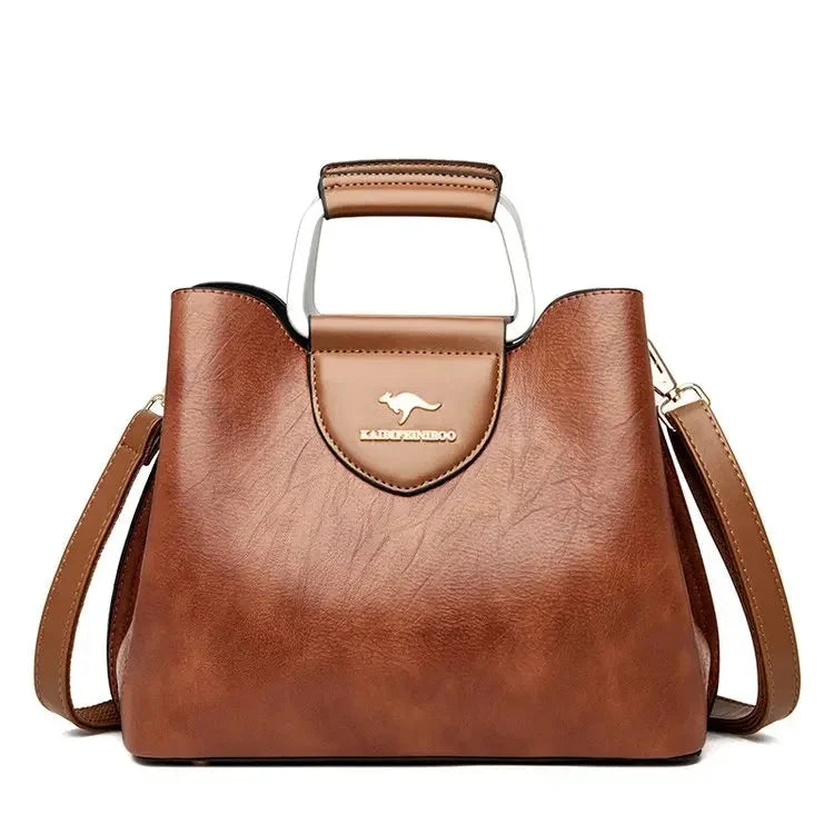 Women's Elegance Leather Bag – Stylish Shoulder Handbag