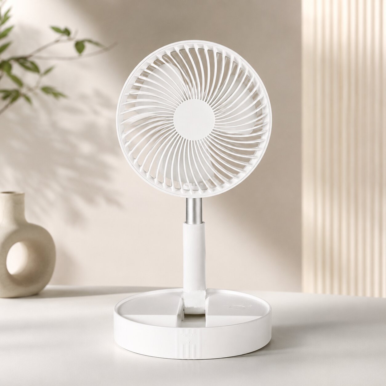 Foldable USB Rechargeable Fan – Portable Desk Fan | Faltbrise