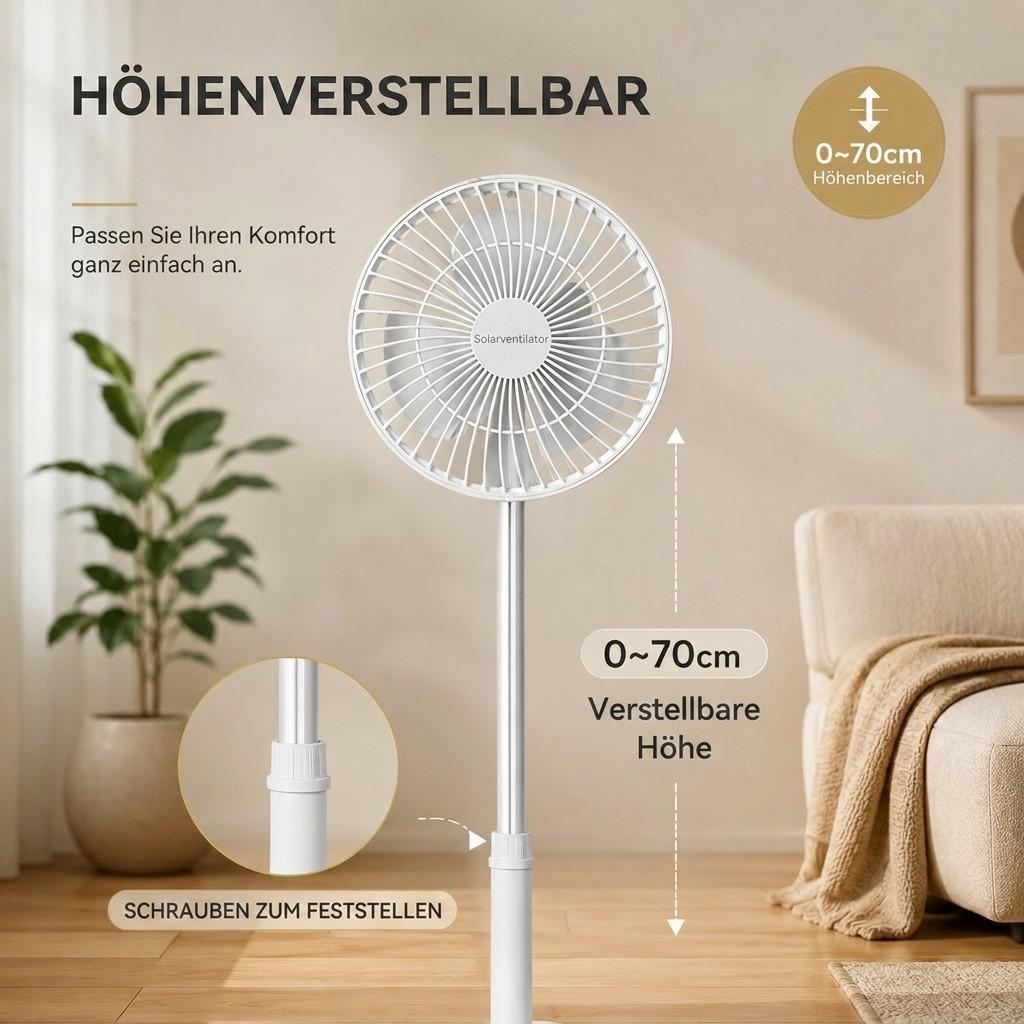 Foldable USB Rechargeable Fan – Portable Desk Fan | Faltbrise