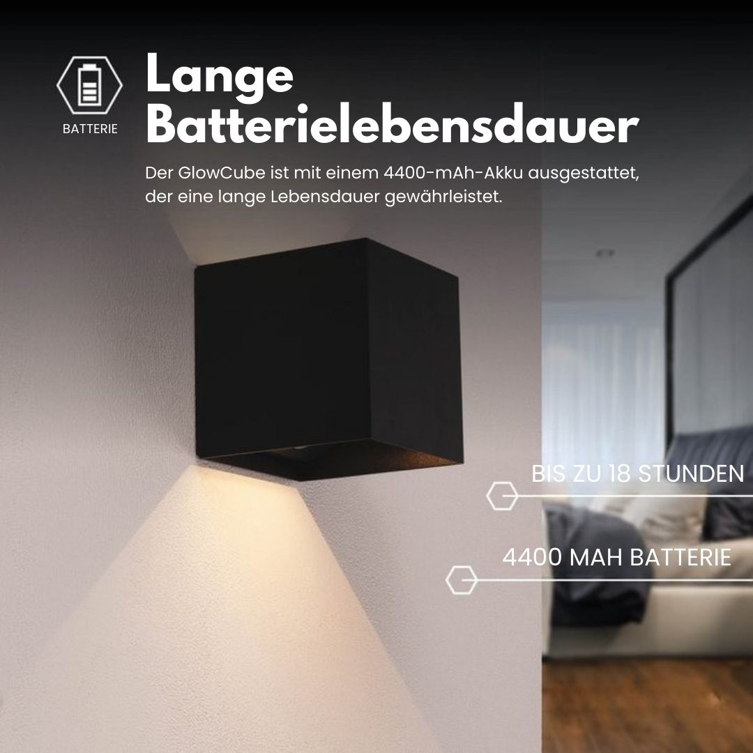 Wireless LED Wall Light – Battery Sensor Lamp Indoor/Outdoor | GlowCube