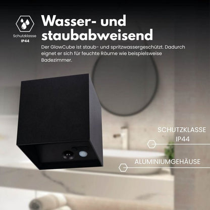 Wireless LED Wall Light – Battery Sensor Lamp Indoor/Outdoor | GlowCube