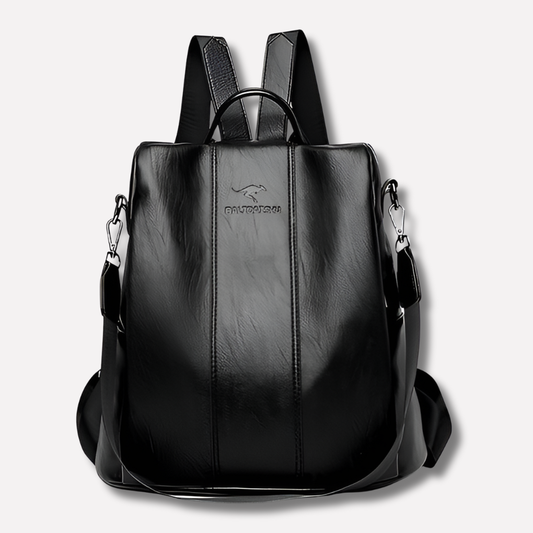 Diebstahlsicherer Lederrucksack für Damen