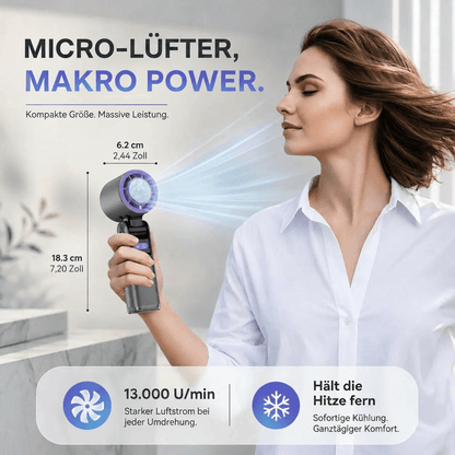 Portable Hand Fan with Flashlight – Rechargeable Mini Fan | CoolGold