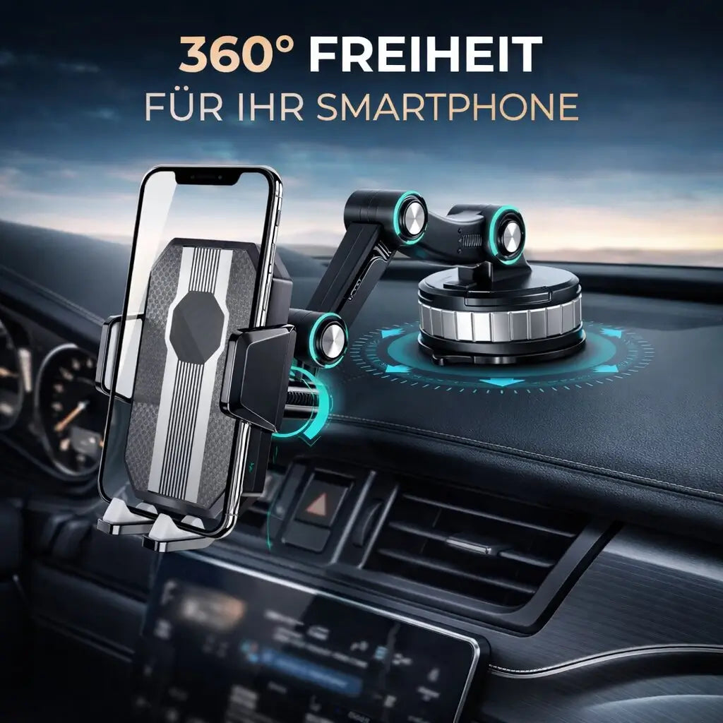 Car Phone Mount Holder – 360° Rotating Dashboard Mount | LuxGrip