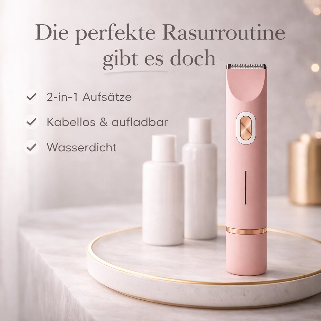 Women's Bikini Trimmer – Electric Razor with 2 Attachments | IntimLisse