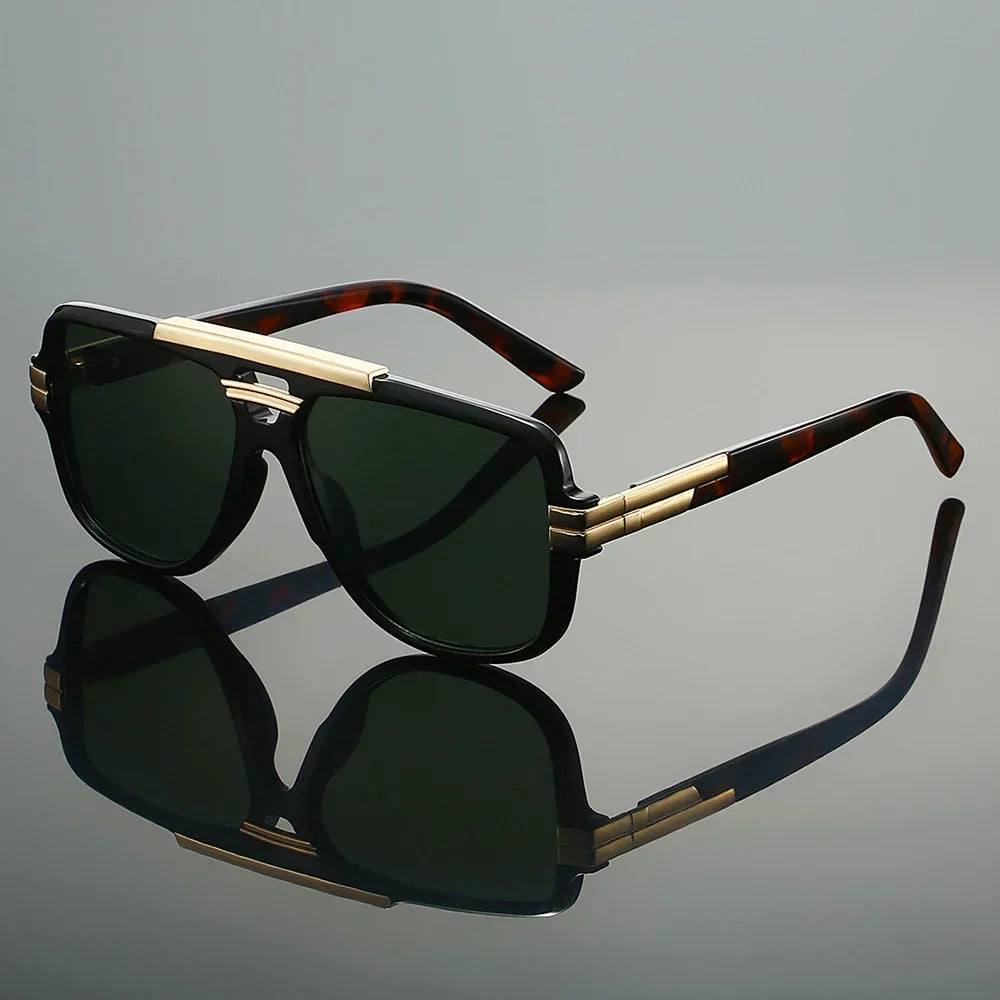 Retro-Sonnenbrille – Doppelsteg-Design, UV400