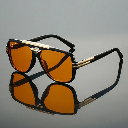 Retro-Sonnenbrille – Doppelsteg-Design, UV400