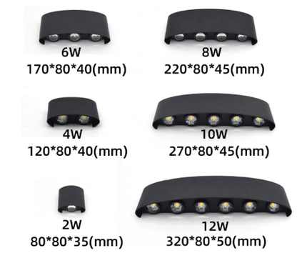 Outdoor Wall Light with Aluminum Housing